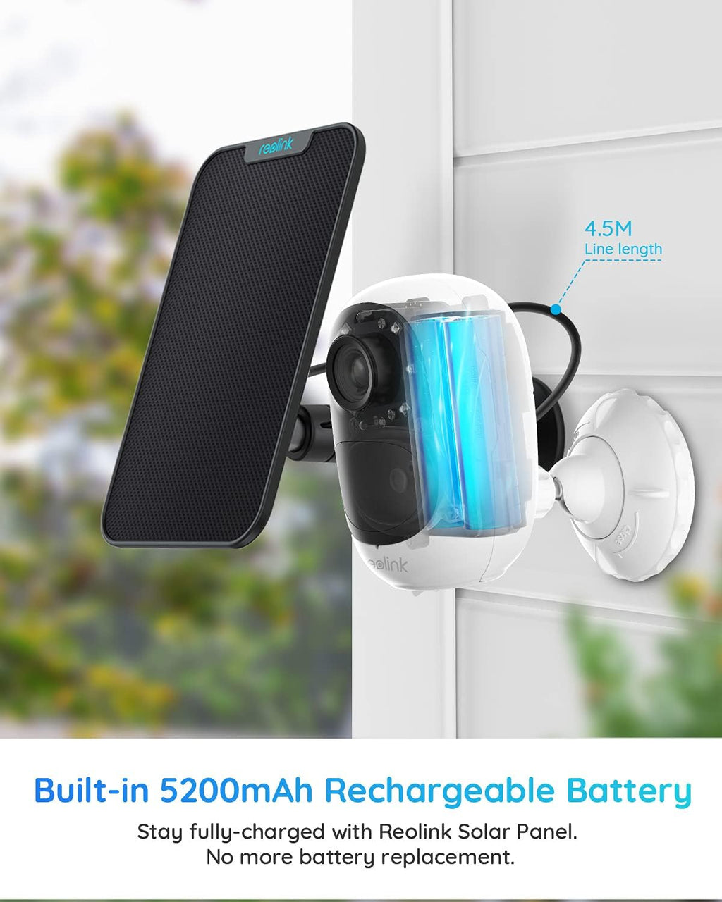 Wireless Security Camera Outdoor, Battery Solar Powered with 1080P HD, Night Vision, Two-Way Talk, 2.4GHz WiFi S222623