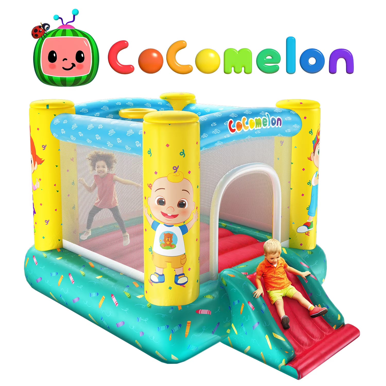 Inflatable Bouncer with Slider O81356
