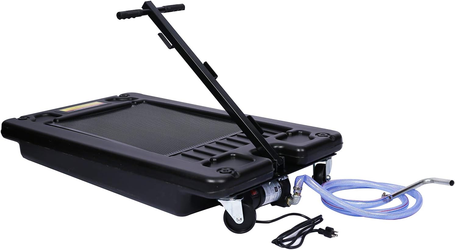17 Gallon Low Profile Oil Drain Pan with Electric Pump M277