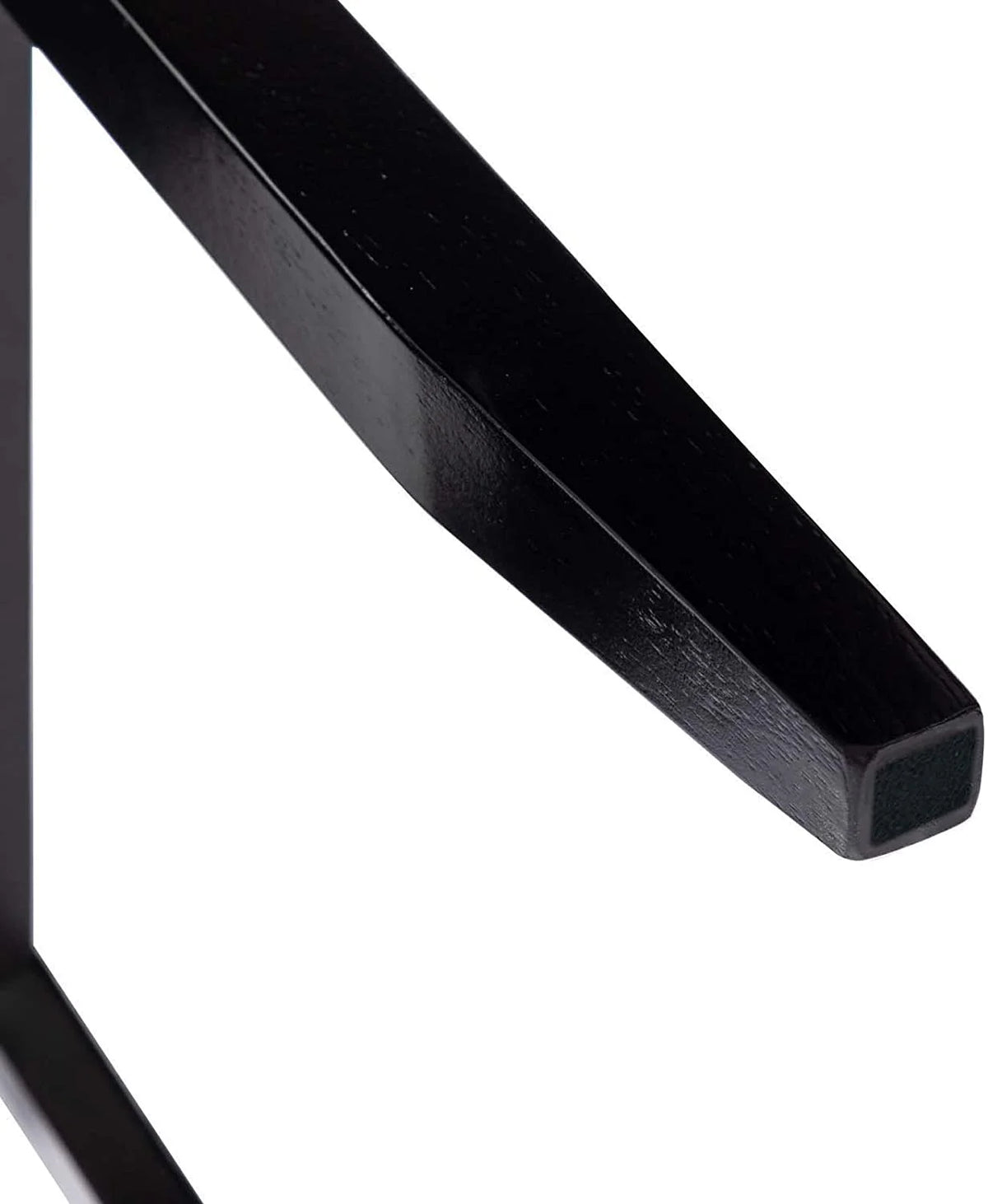 Black Rubberwood Cross Back Dining Chairs Set of 2 Z7495