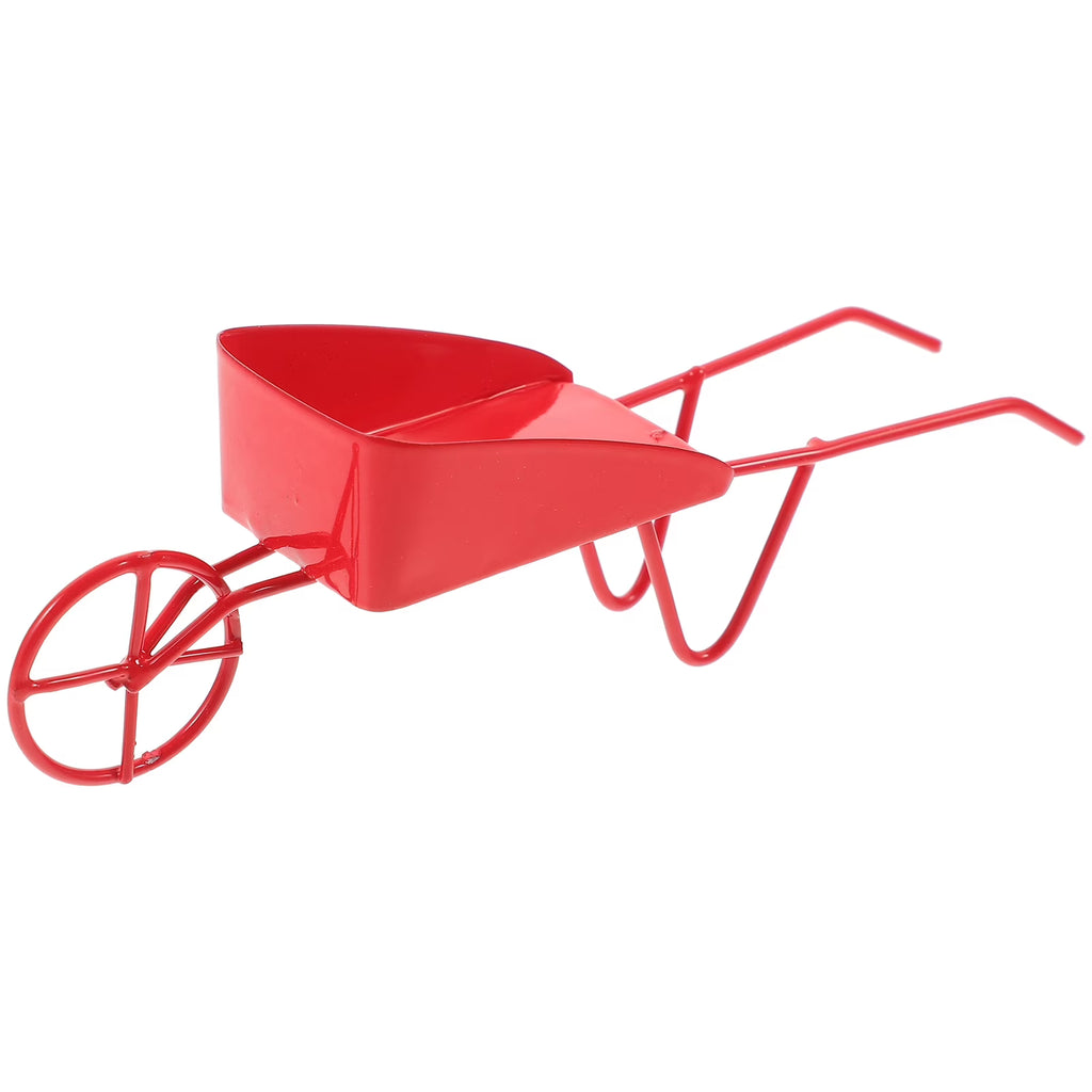 Miniature Vintage Metal Wheelbarrow Z91017