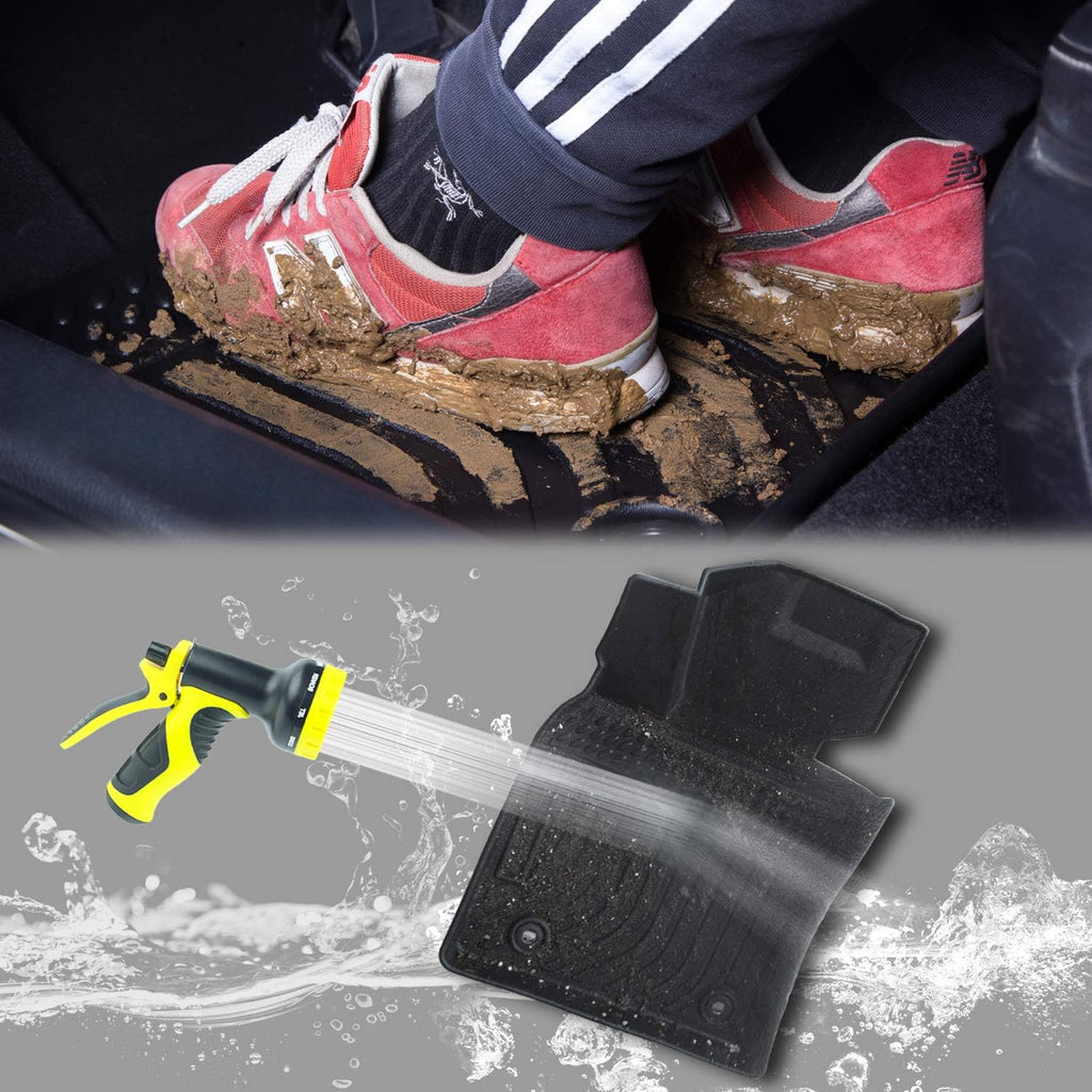 Black Front and Rear Car Mats for Lexus RX 2016-2022 O706