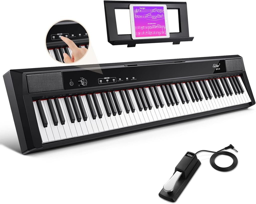 88-Key Weighted Digital Piano with Sustain Pedal C904