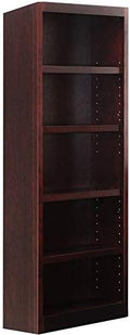 72 Tall 5-Shelf Wood Bookcase in Dry Oak N231552