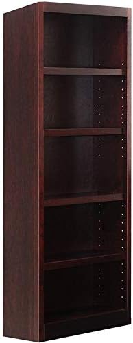 72 Tall 5-Shelf Wood Bookcase in Dry Oak N231552