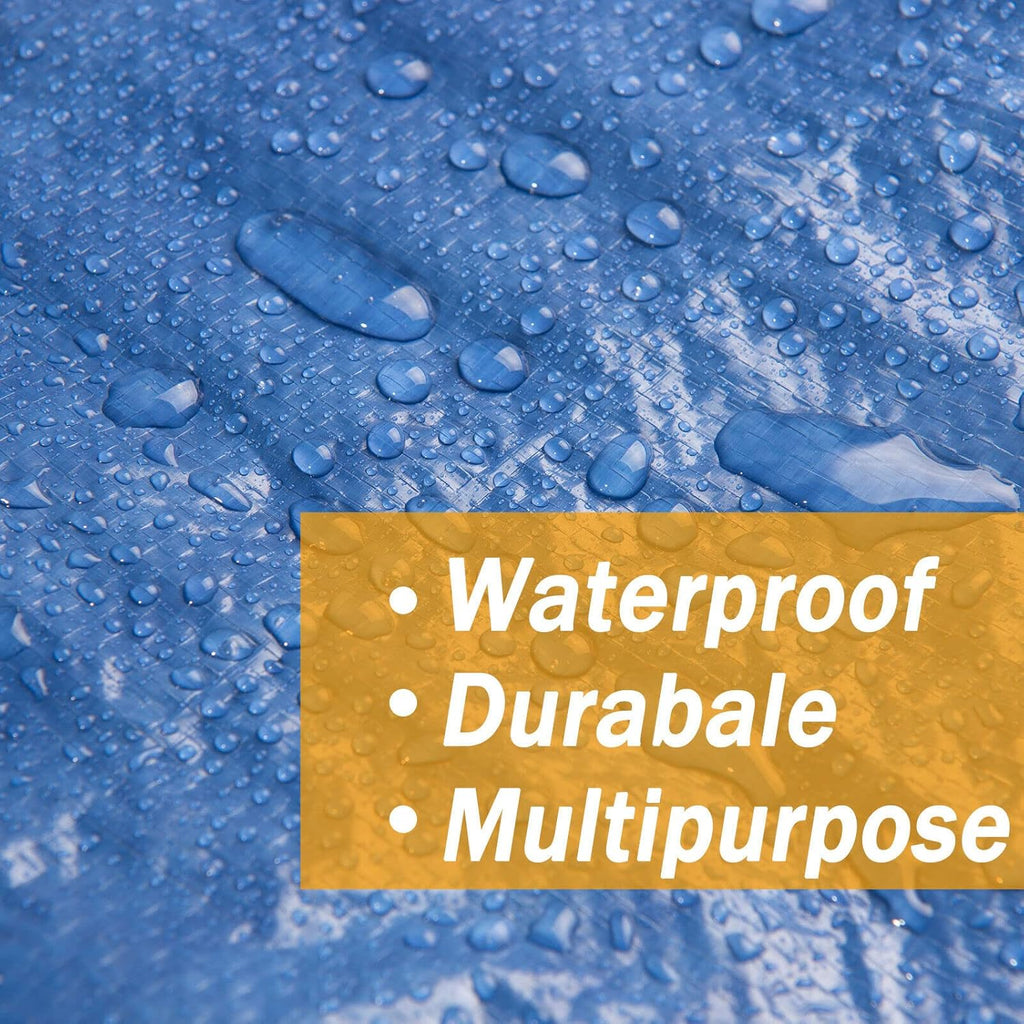 40x60 6 Mil Waterproof Poly Tarpaulin with Reinforced Edges A5146