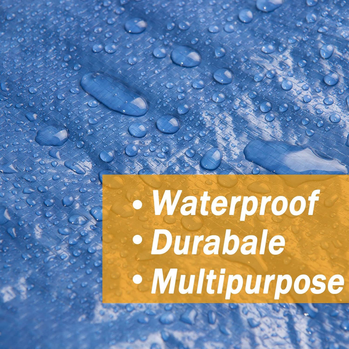 40x60 6 Mil Waterproof Poly Tarpaulin with Reinforced Edges A5146