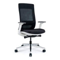 White Frame Black Mesh Ergonomic Office Chair I660