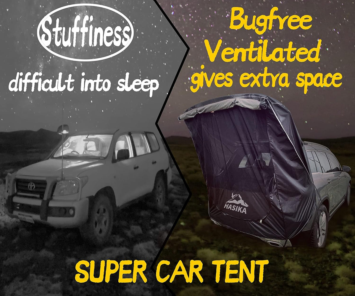 Yellow Waterproof 3000MM Tailgate Awning Tent Pack of 2 M951454