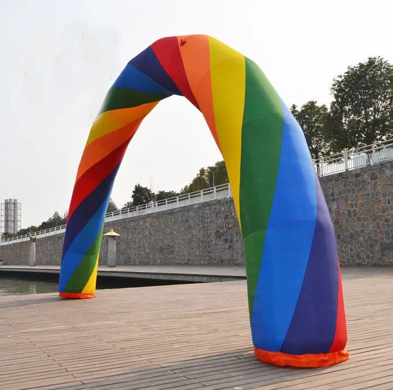 32.8ft Inflatable Rainbow Arch Oxford Fabric D135