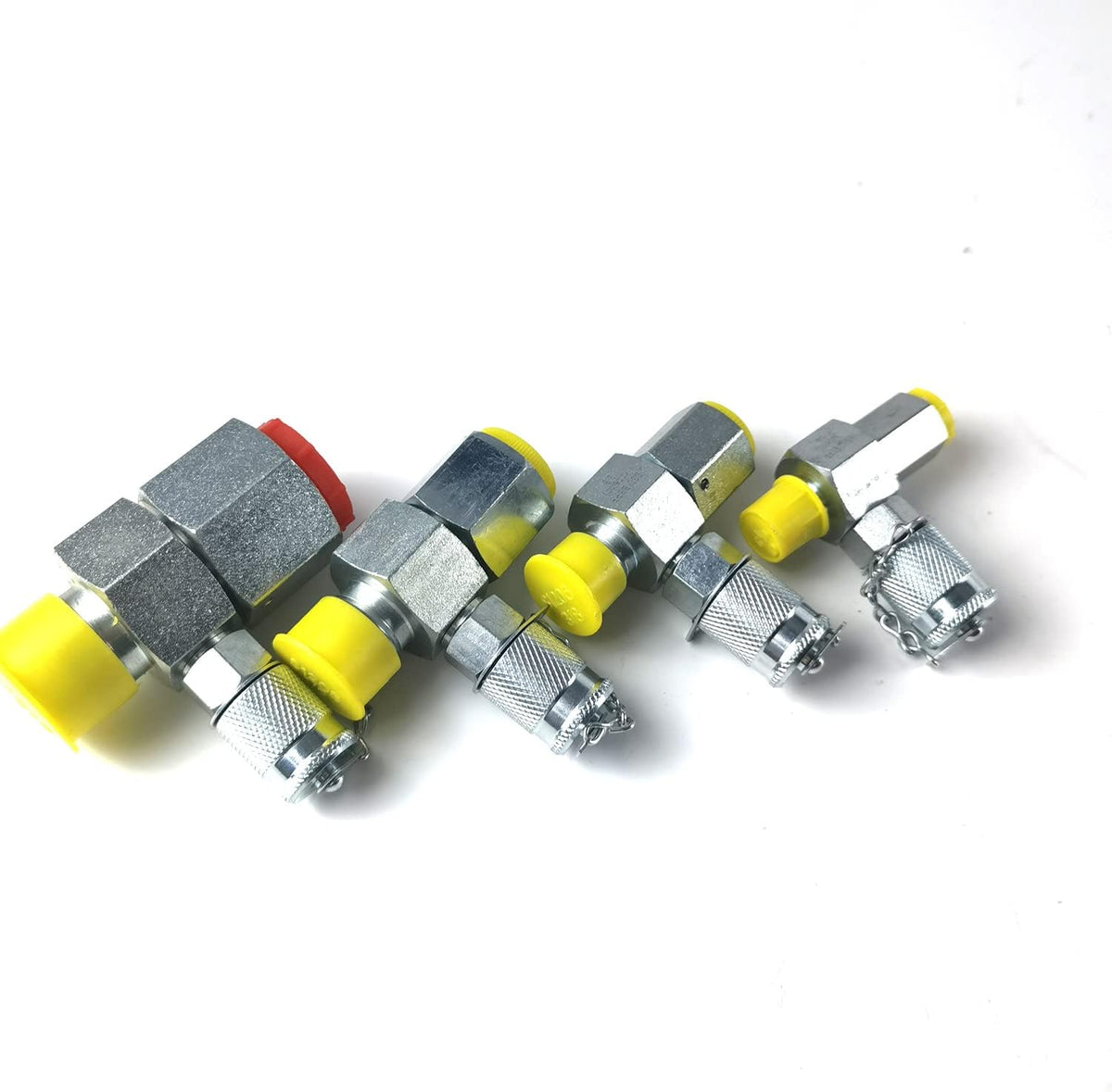 4 Pack Hydraulic Swivel Run Tees Tester Coupling Set V866