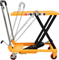 Hydraulic Lift Table Cart Single Scissor Heavy Duty 330lbs Capacity L6839