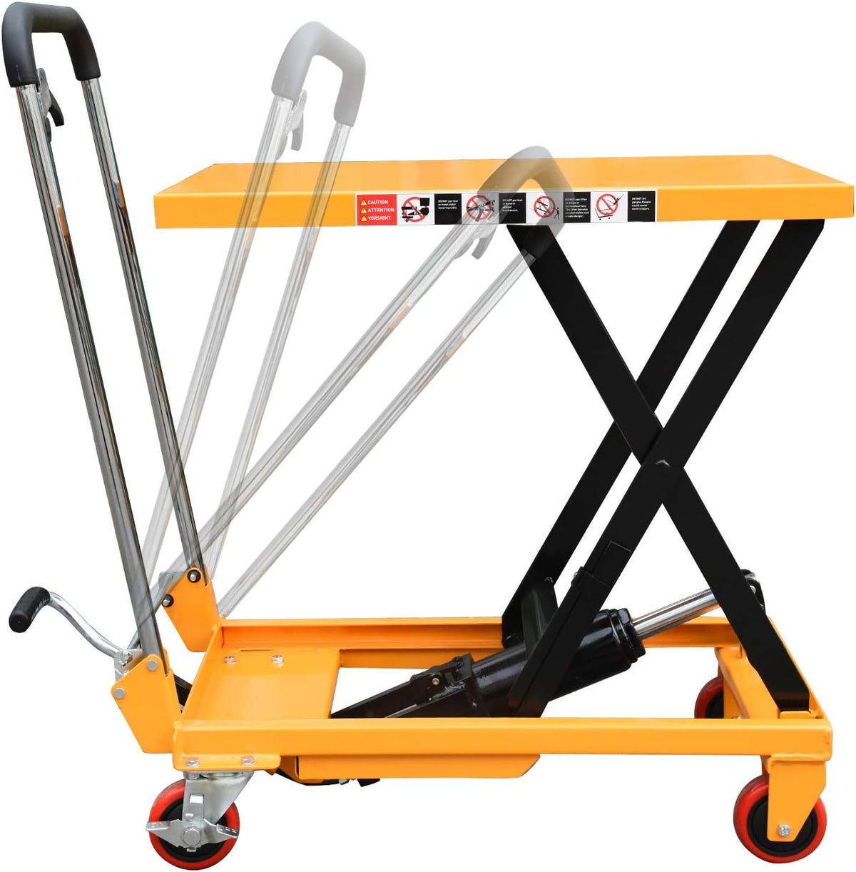 Hydraulic Lift Table Cart Single Scissor Heavy Duty 330lbs Capacity L6839
