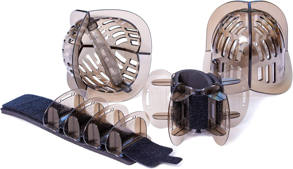 AquaLogix Total Body Pool Fitness System - Upper Body Aquatic Bells & Lower Body Fins - Full Body Pool Workout U7732