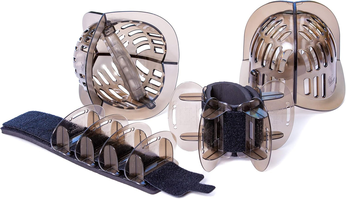 AquaLogix Total Body Pool Fitness System - Upper Body Aquatic Bells & Lower Body Fins - Full Body Pool Workout U7732