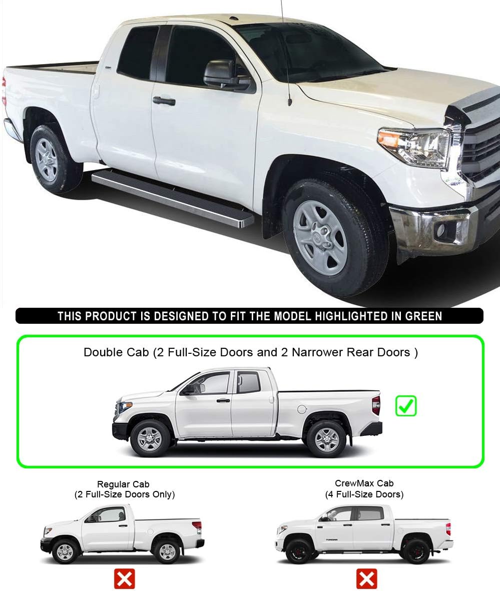 6in Running Boards Compatible with Toyota Tundra Double Cab V948