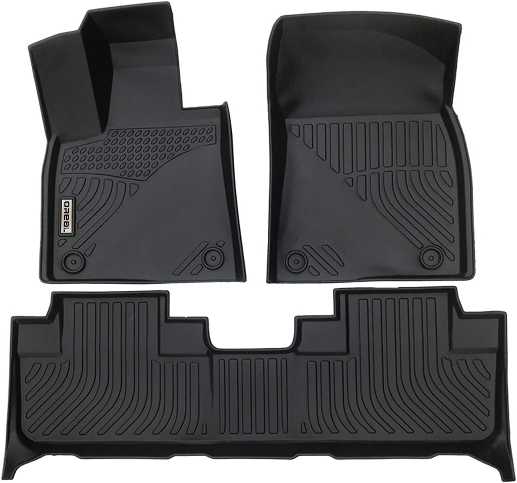 Black Front and Rear Car Mats for Lexus RX 2016-2022 O706