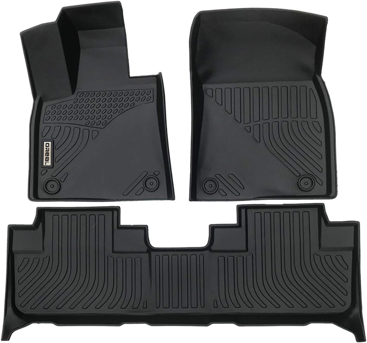 Black Front and Rear Car Mats for Lexus RX 2016-2022 O706