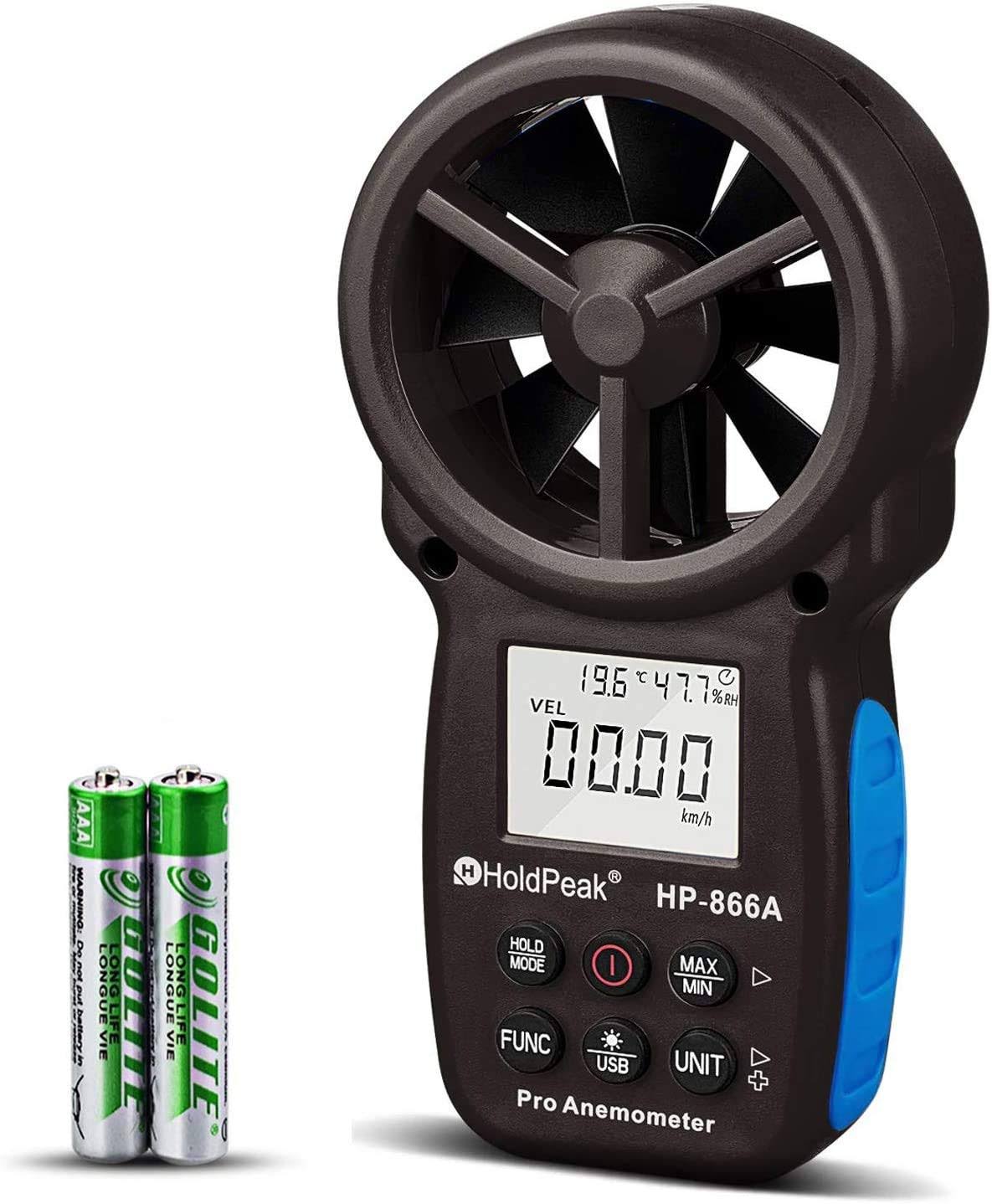 Digital Anemometer Handheld CFM Meter with USB Connect D260179