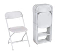 White 8 Pack Folding Chair A3824