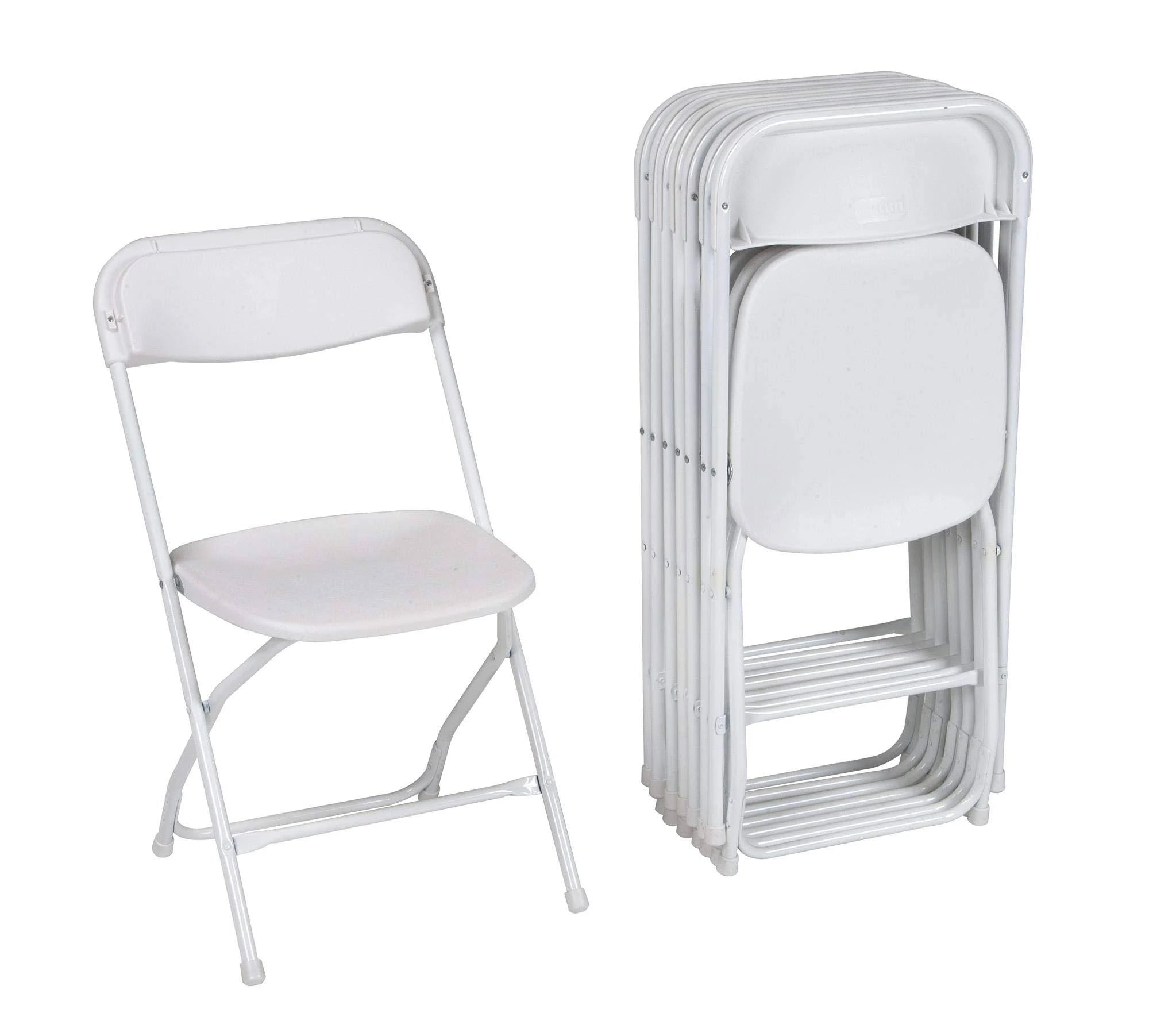 White 8 Pack Folding Chair A3824