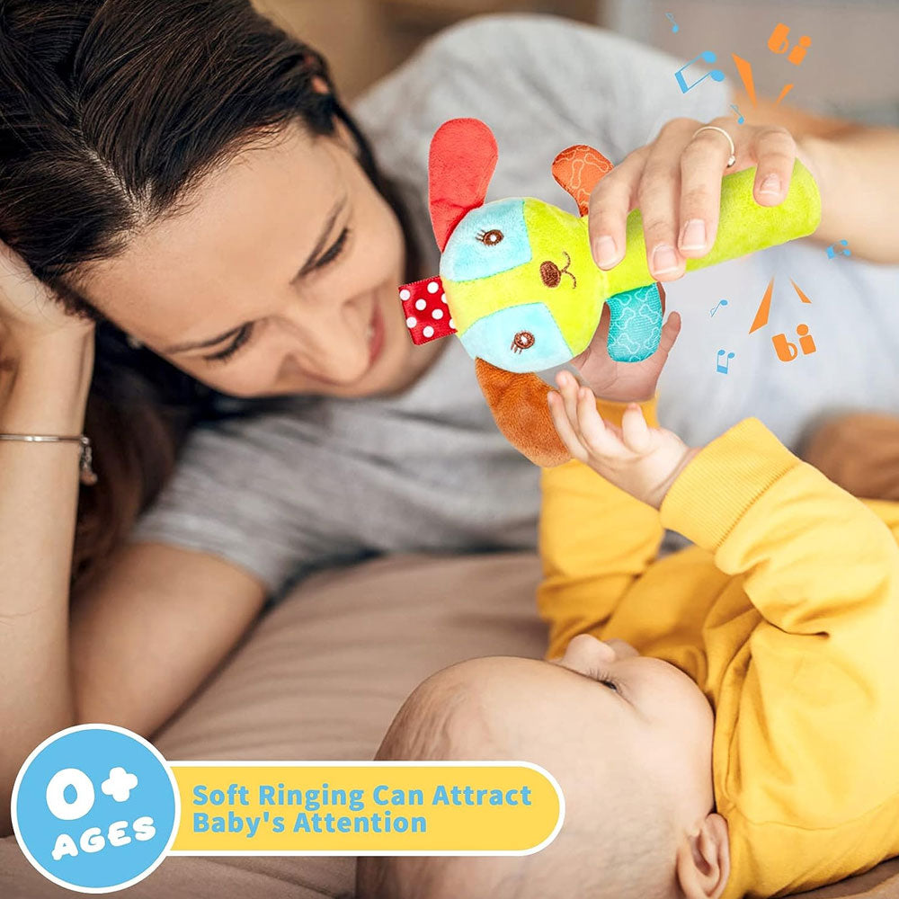 3 Pack Baby Rattles Toys Soft Rattle Sensory Toys Stuffed Animals Hand Grip Set I9845