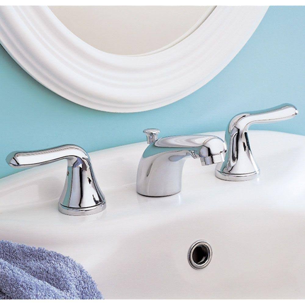 Chrome 2-Handle Widespread Bathroom Faucet B281