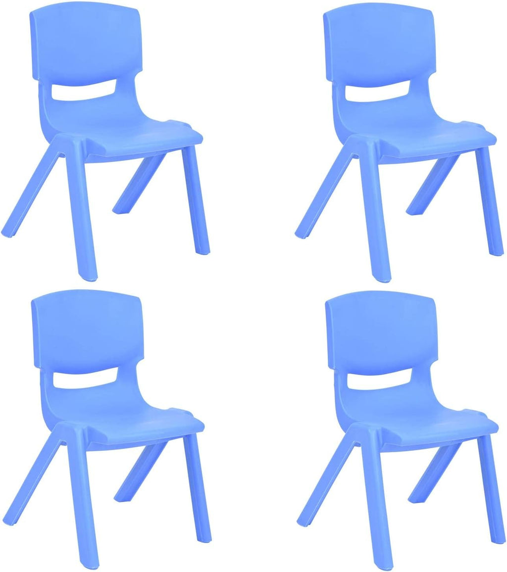 Lime Green 4 Pack Stackable Plastic Kids Learning Chairs G378