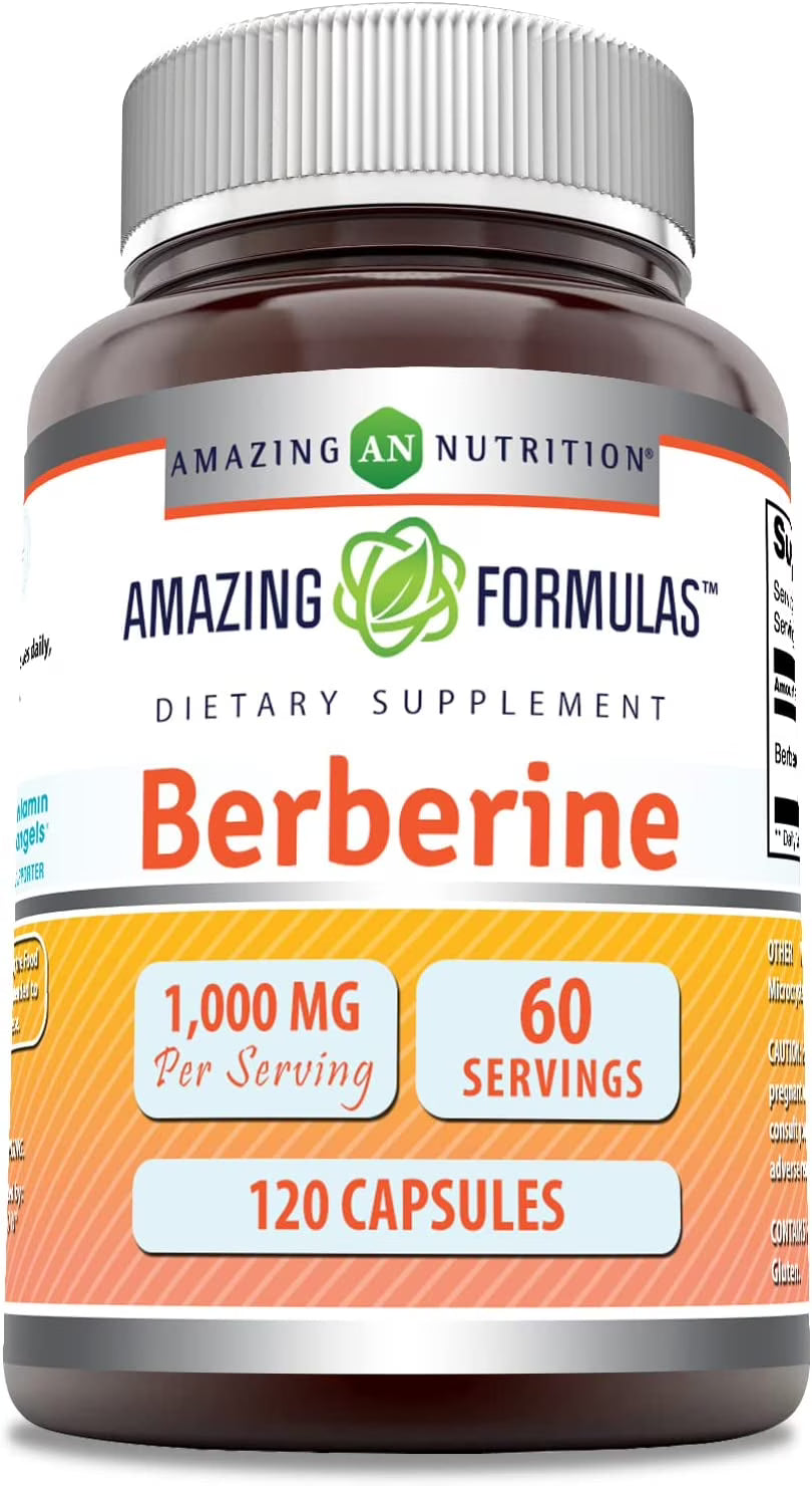 Berberine 1000mg Per Serving 120 Capsules Supplement S54703