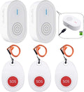 Wireless Call Button System with 2 Portable Rechargeable Receivers 3 Call Button P3558