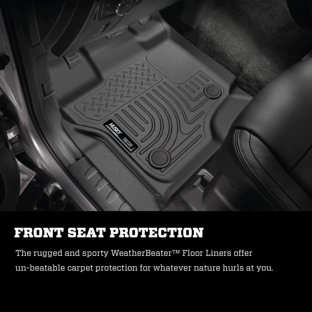 Black Front Floor Liners 2 Pcs T30901