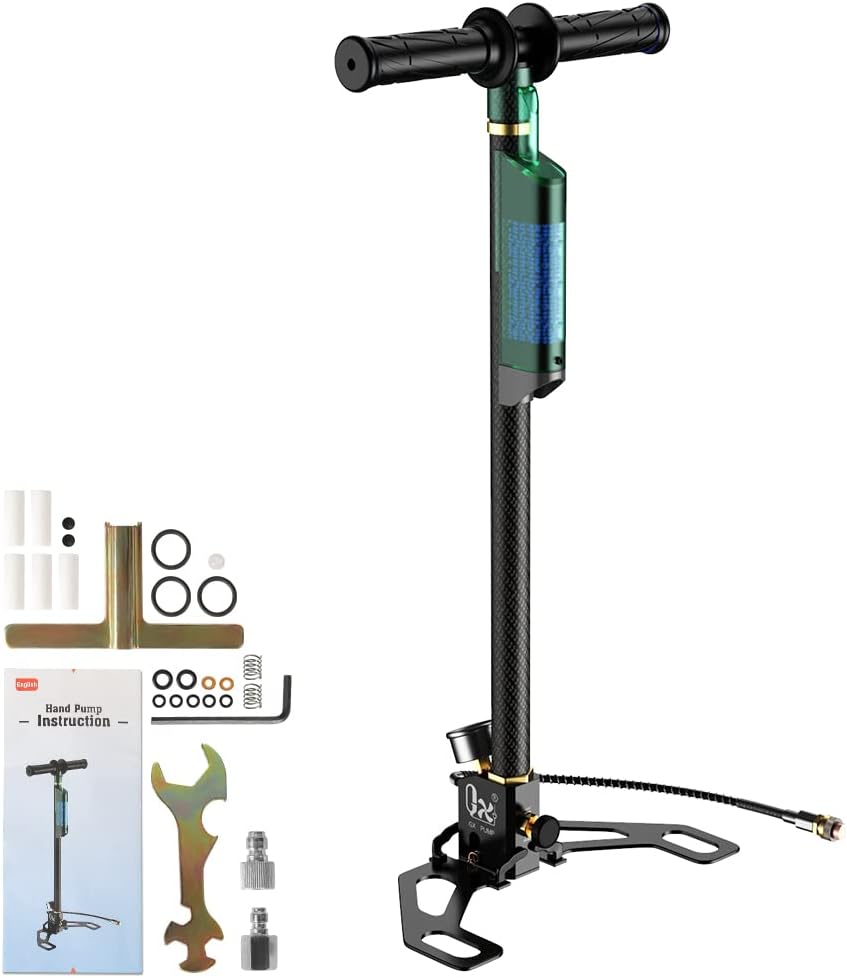 Stainless Steel High Pressure PCP Hand Pump with Moisture- Oil Filter R401