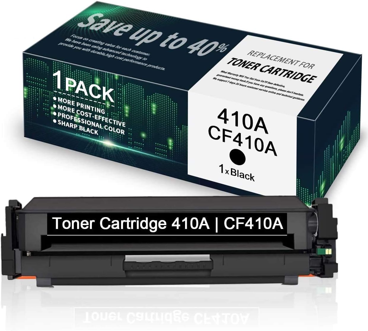 Black Toner Cartridge for HP Color Pro MFP M477fdn M477fdw M477fnw Pro M452dn M452dw M452nw Printer D1481