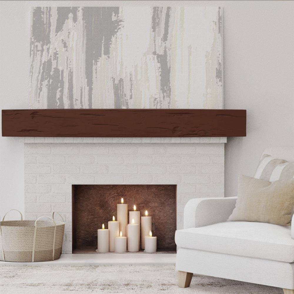 Pecky Cypress Faux Wood Fireplace Mantel I6043