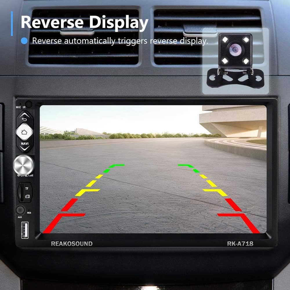 6.2 Inch Double Din Car Multimedia Player with Bluetooth, USB, SD, FM Radio Receiver, Backup Camera Pack of 2 P612430