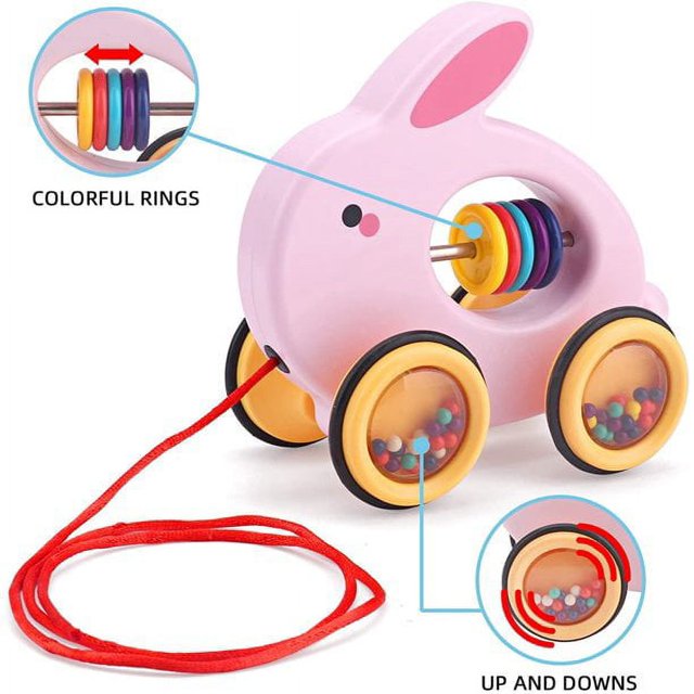 Pull Along Rolling Animal Toy (Rabbit) R59147