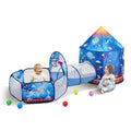 3 in 1 Kids Play Tent with Tunnel, Royal Blue B5292
