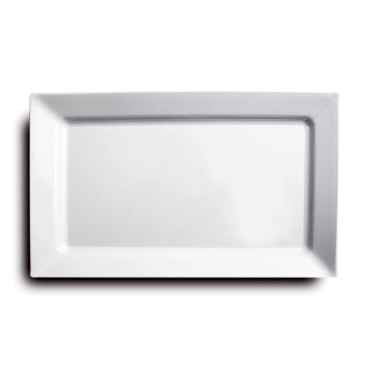 White Rectangular Melamine Salad Plate, 6 Packs J21625