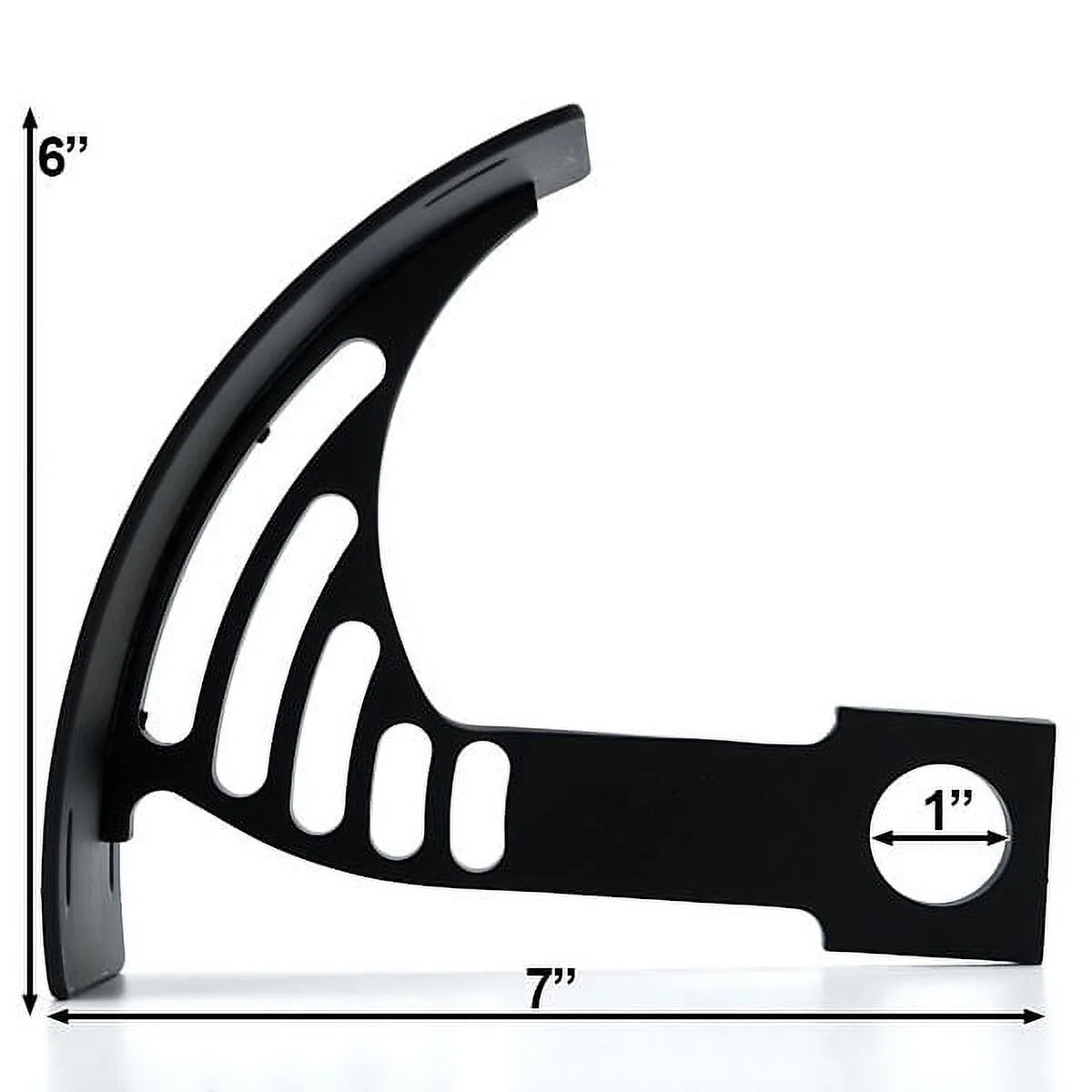 Black Vertical Axle Mount Motorcycle Plate Holder J7624