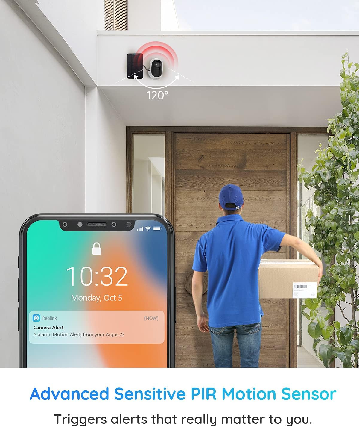 Wireless Security Camera Outdoor, Battery Solar Powered with 1080P HD, Night Vision, Two-Way Talk, 2.4GHz WiFi S222623