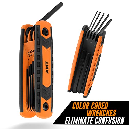 17pc Folding Allen Wrench Set X559