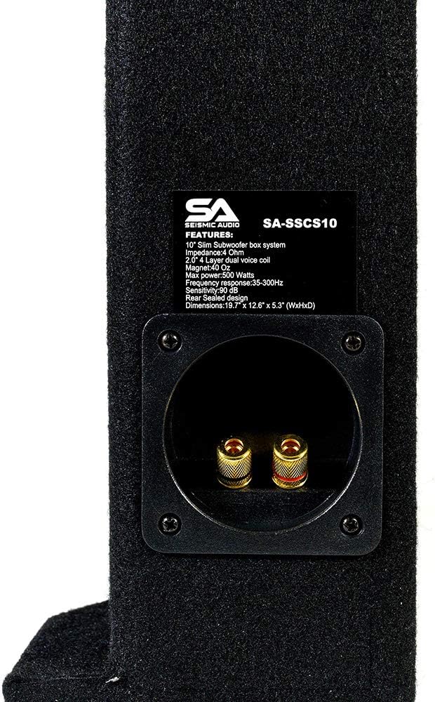 Shallow Mount 10 Inch 500 Watt Subwoofer Enclosure N99288