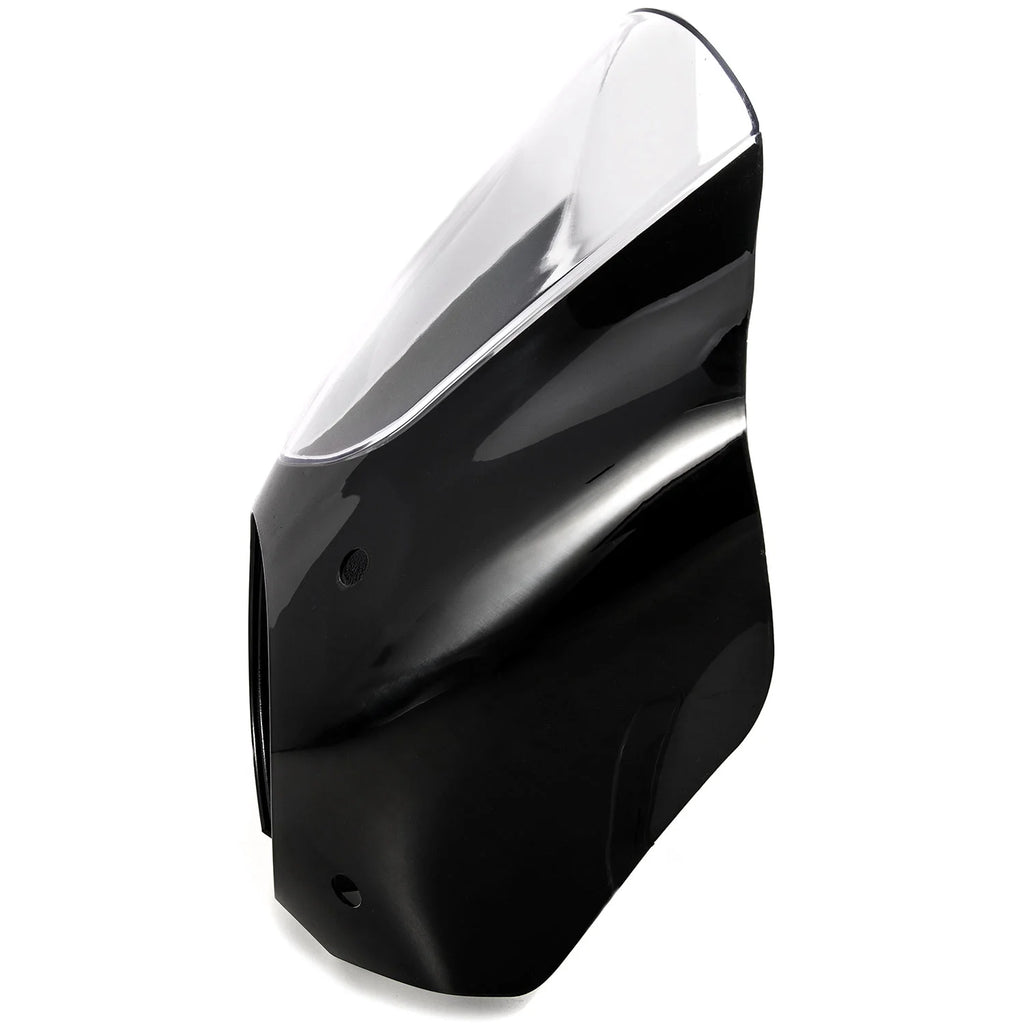 Black & Clear Quarter Fairing Windshield Kit with Fork Mounting Hardware E757629