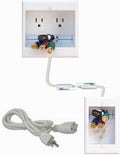 Dual Outlet Recessed In-Wall Cable Management System, Pack of 2 P852312