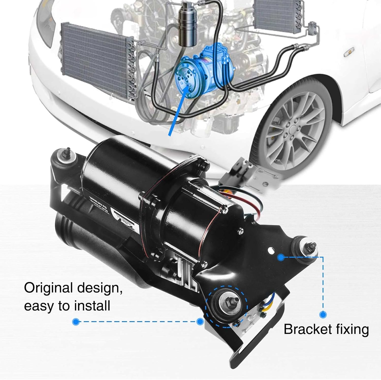 Air Ride Suspension Compressor Pump with Air Dryer H671