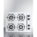 White Gas Open Burner Cooktop V377