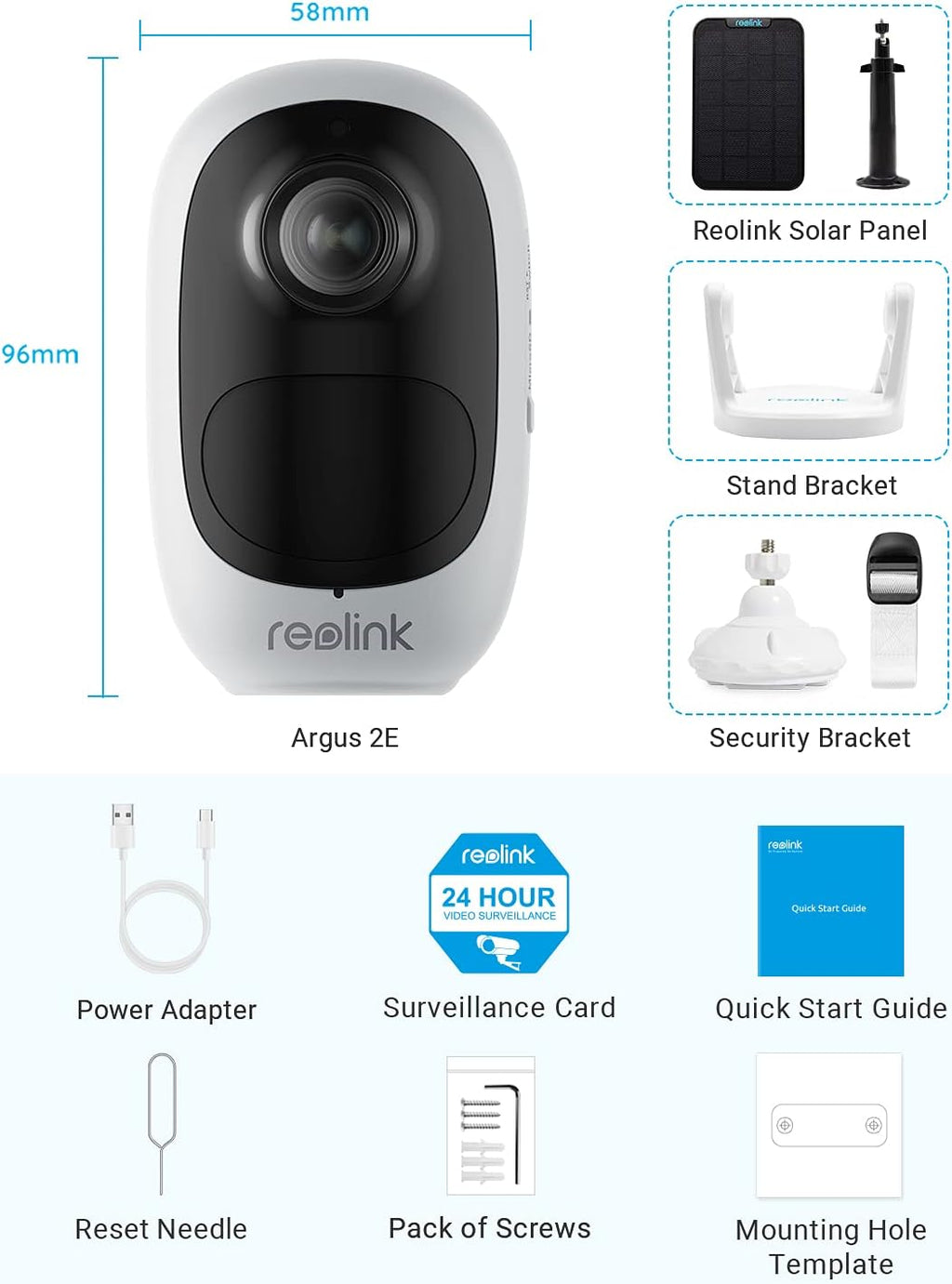 Wireless Security Camera Outdoor, Battery Solar Powered with 1080P HD, Night Vision, Two-Way Talk, 2.4GHz WiFi S222623
