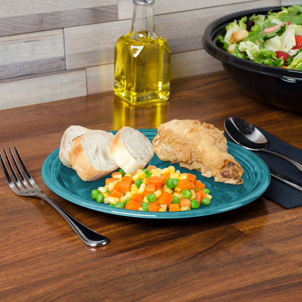 Turquoise Healthcare Plate - 12/Case G8878