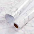 Granite Grey/White Glossy Marble Craft Paper Roll for Kitchen Countertop & Furniture (11.8"x78.7") H92553