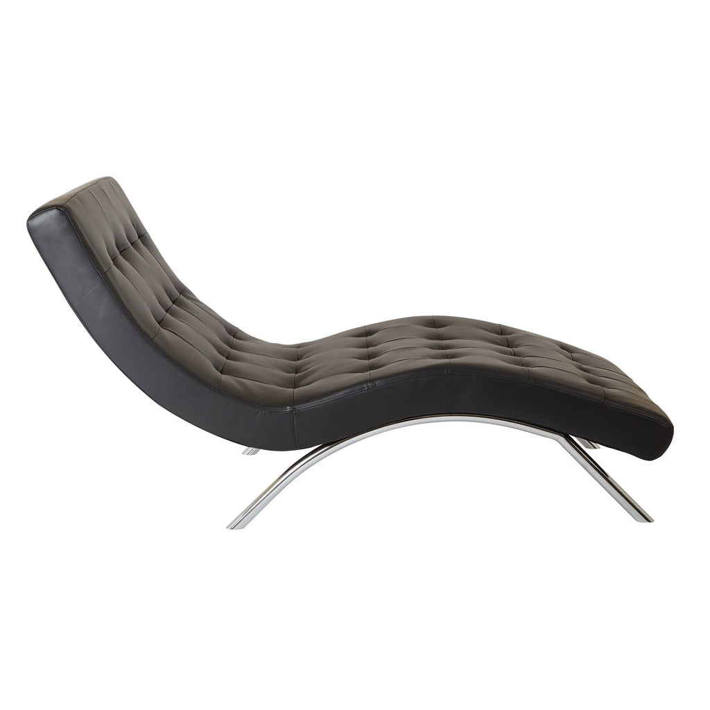 Tufted Chaise Pewter U666
